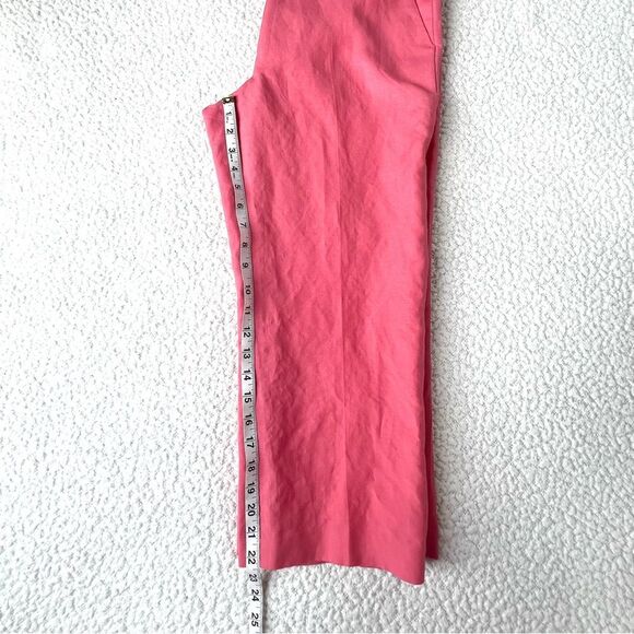 Evan Picone Ramie Blend Salmon Pink Blazer Office Pant Set Jacket-6P/Pant-8P - Picture 10 of 14